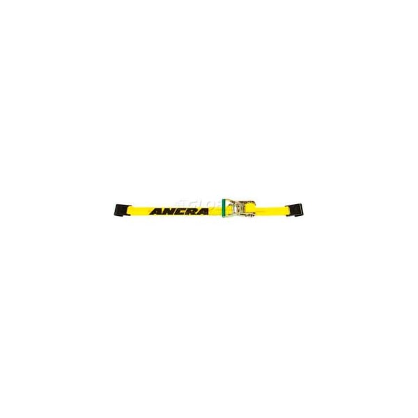 Ancra International Ancra 2" x 30' Ratchet Strap 47970-11 with Short-Wide Ratchet Buckle & Flat Hooks 47970-11 - main